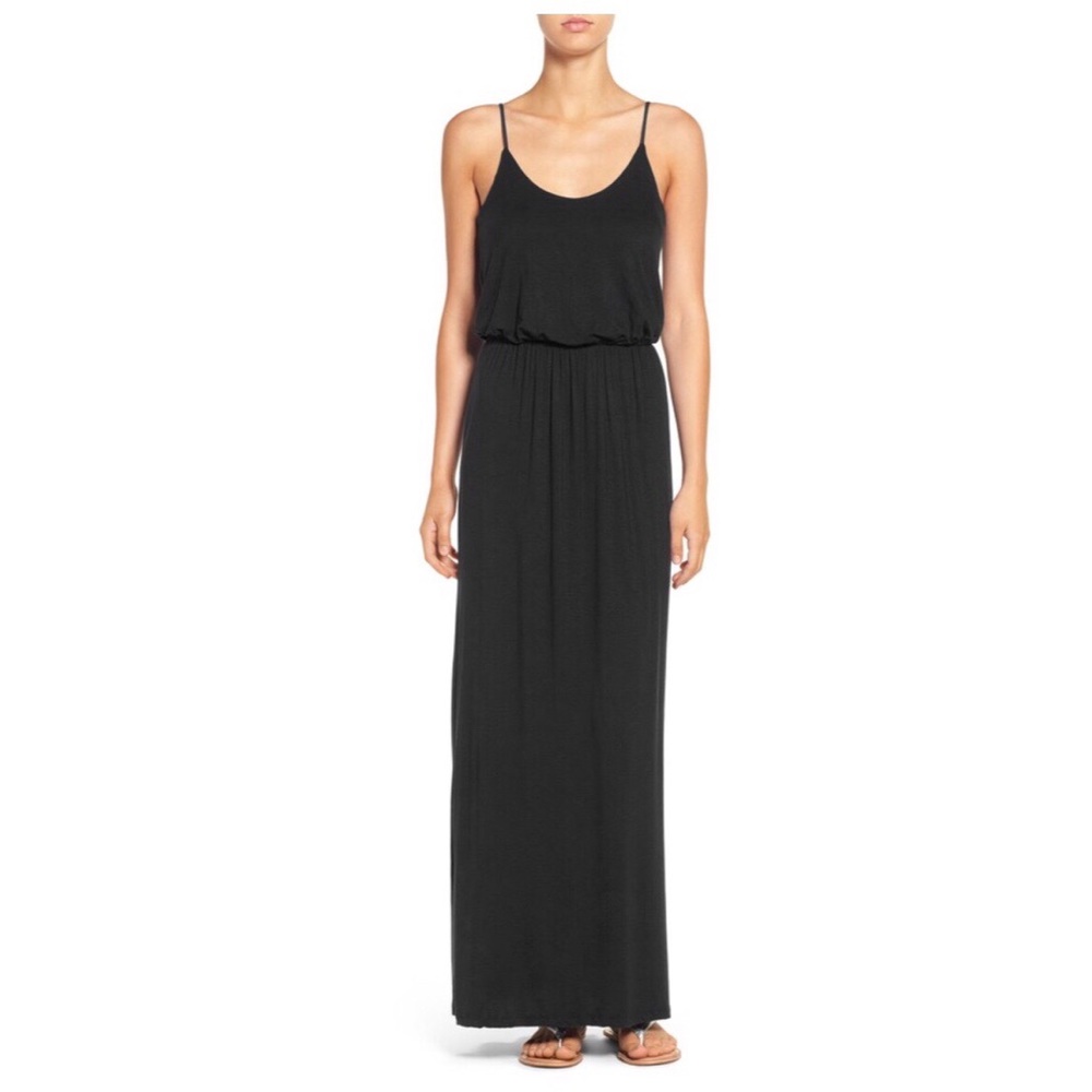 Nordstrom BP. Black Lush Maxi Dress